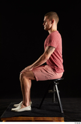 Man White Athletic Male Studio Poses